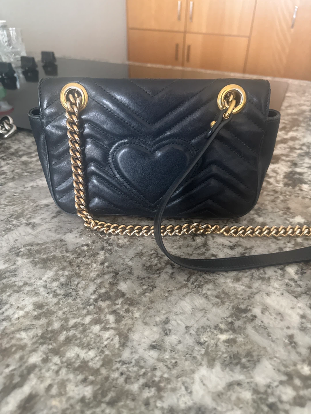 Gucci Marmont Small Shoulder Bag with Heart - photo 2