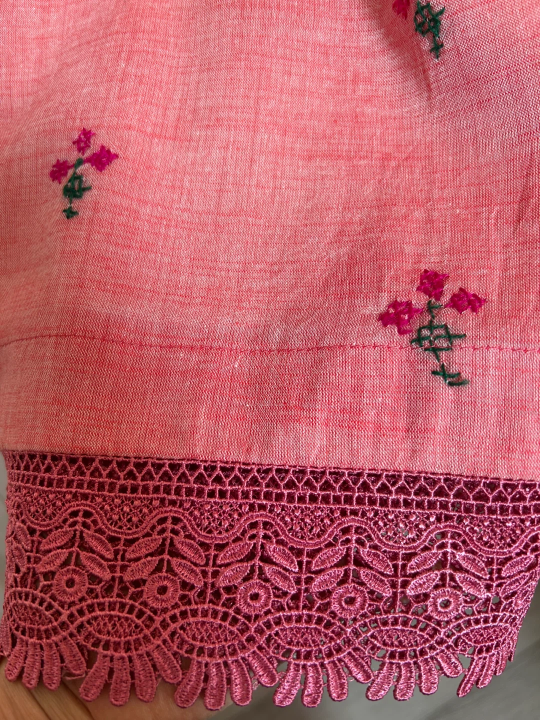 New Cross stitch Embroidered 3 pcs dress ( XL ) - photo 4