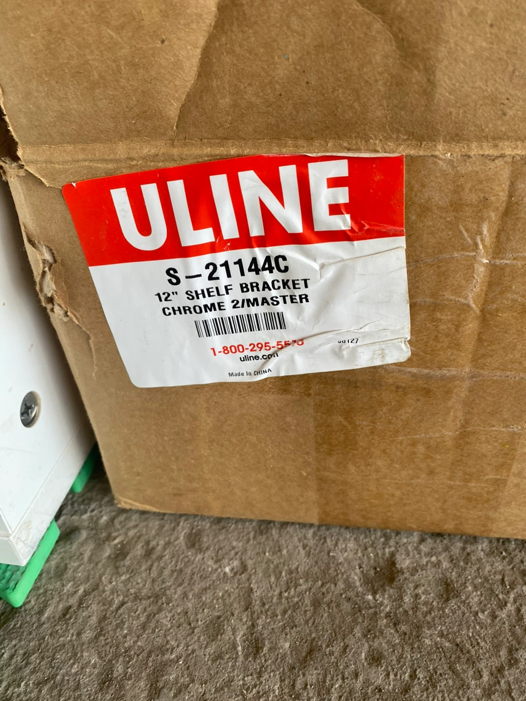 Uline 12" Shelf Bracket - Chrome