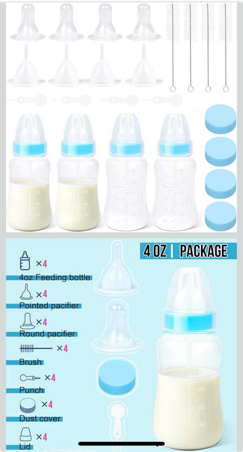 4 oz Newborn Small Animals Feeding Bottles - photo 2