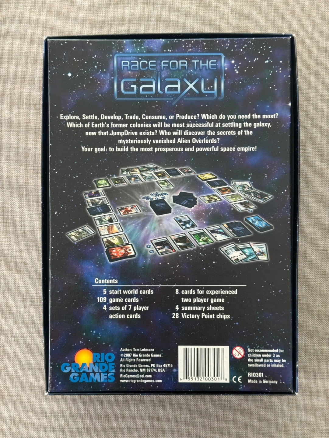 Race for the Galaxy + The Gathering Storm Expansion Card Game - photo 2