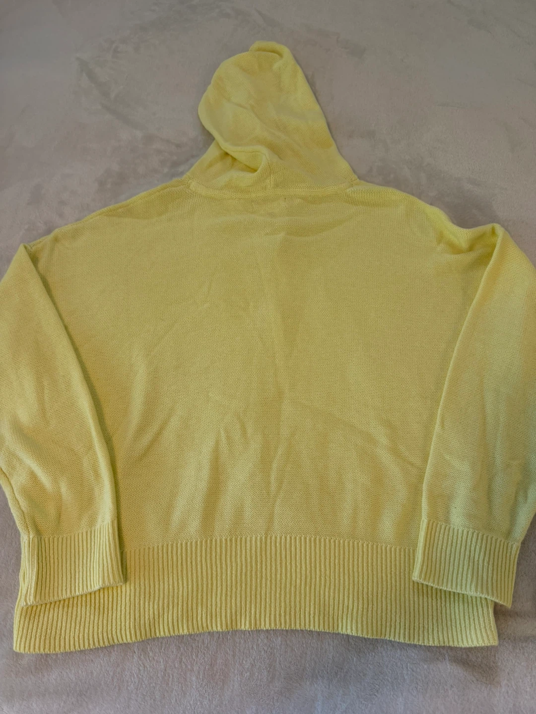 Christian Siriano New York Yellow Knit Hoodie - XL - photo 3