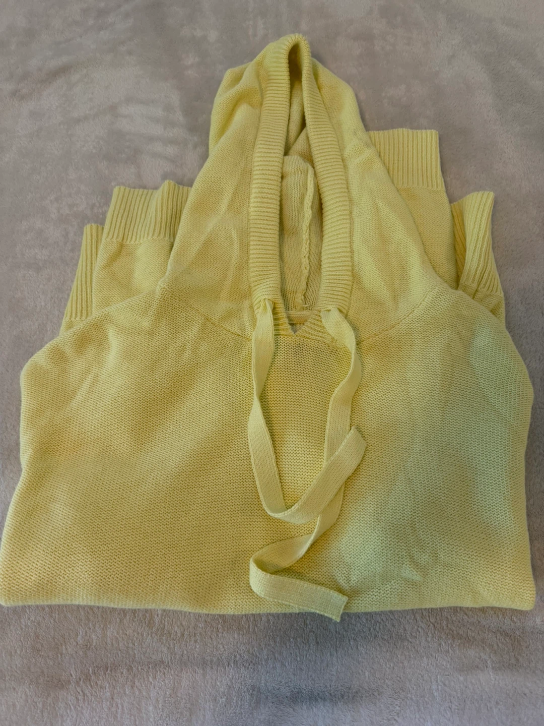 Christian Siriano New York Yellow Knit Hoodie - XL - photo 4