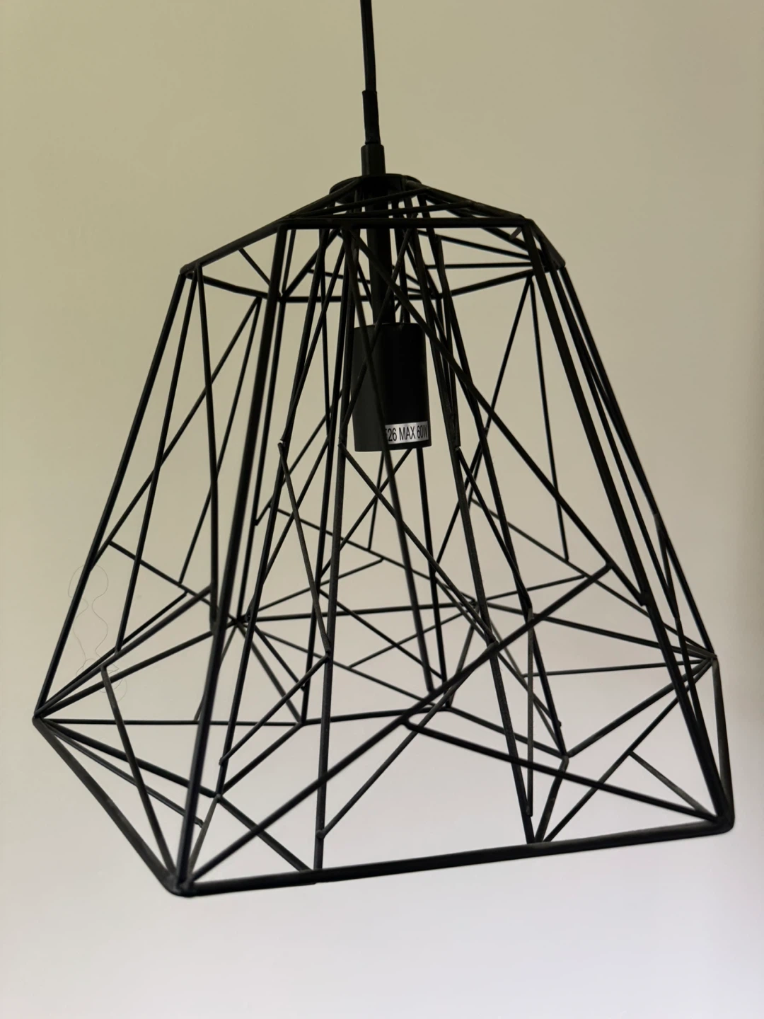 Black Geometric Pendant Light Fixture