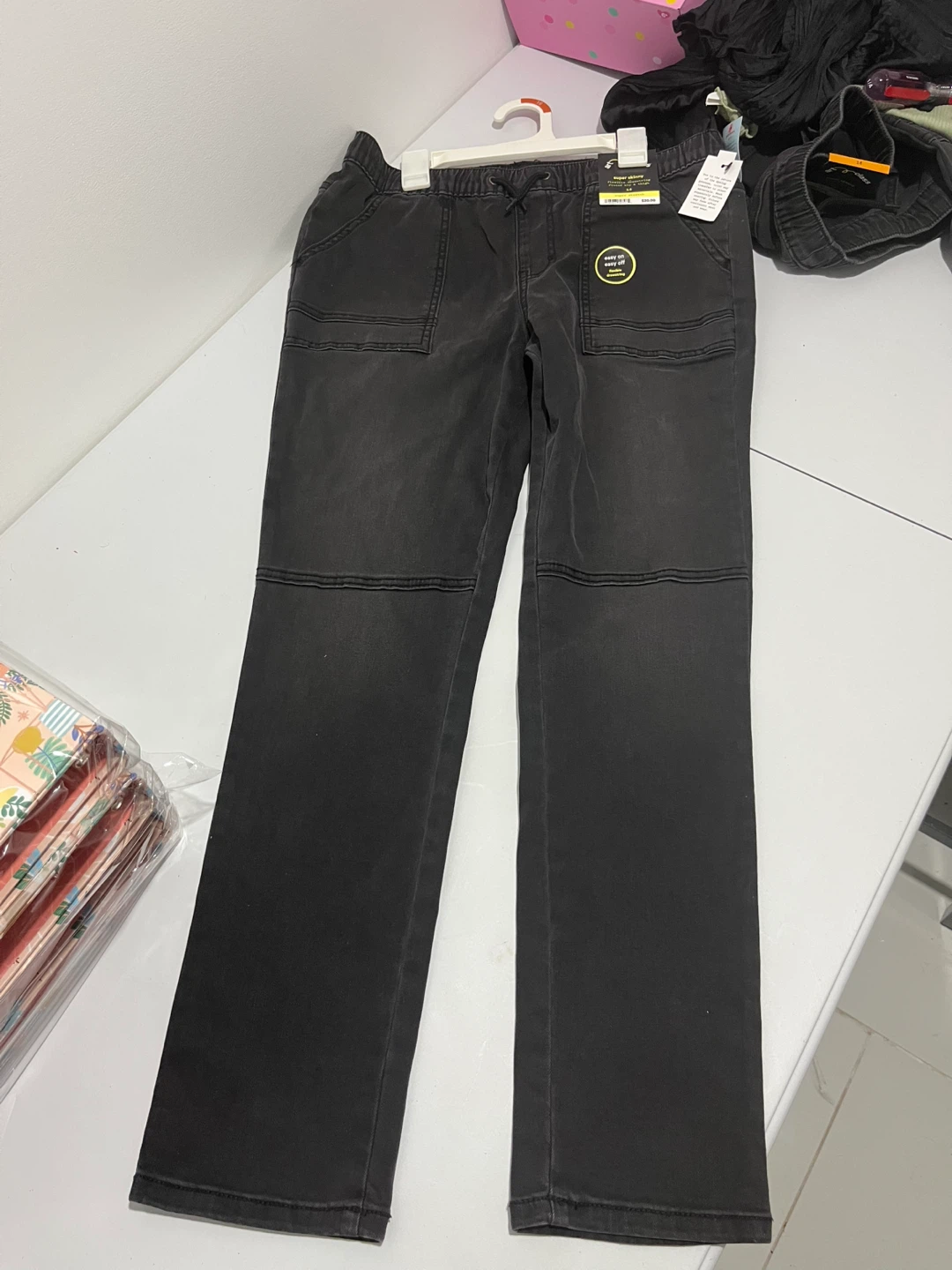 Athletic Works Super Skinny Jeans Boys Size 10/12 - photo 2