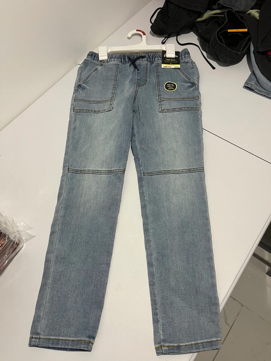 Athletic Works Super Skinny Jeans Boys Size 10/12 - photo 5
