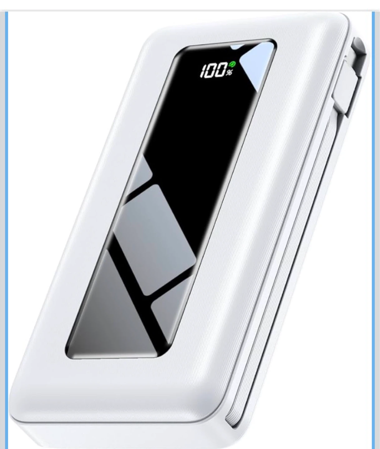 Portable Power Bank 50000mAh White