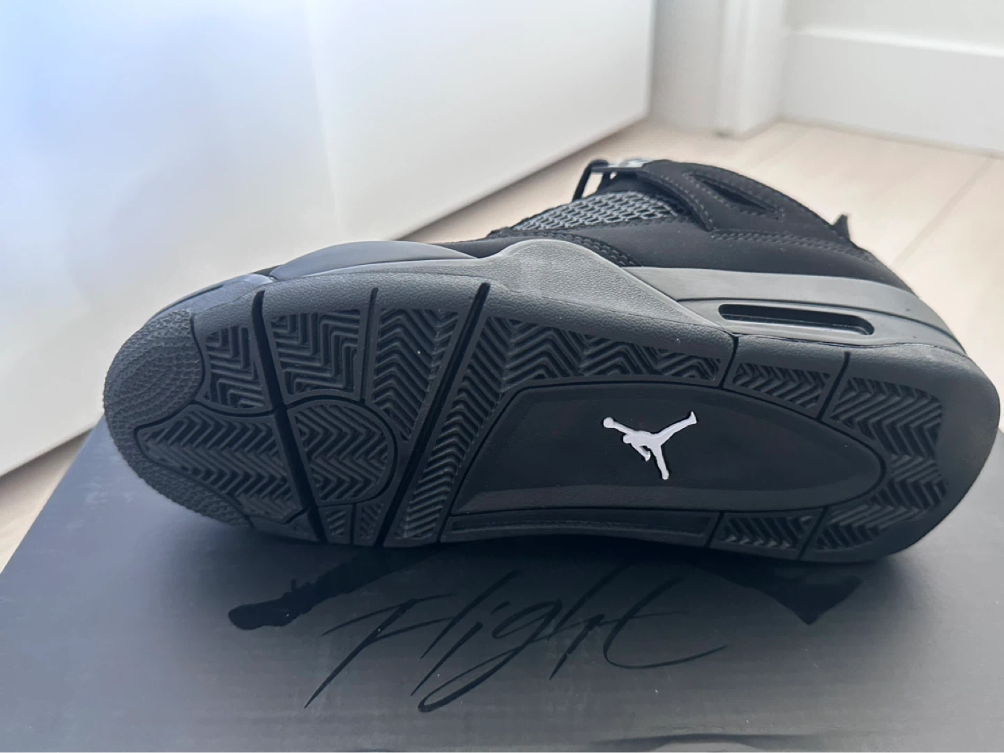 Air Jordan 4 Retro (GS) Black/Black-Lt Graphite Sneakers - photo 3