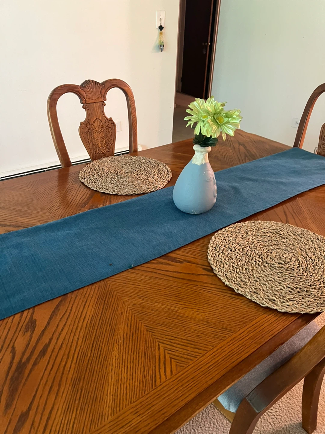 Wooden Dining Table with Upholstered Chairs - photo 4