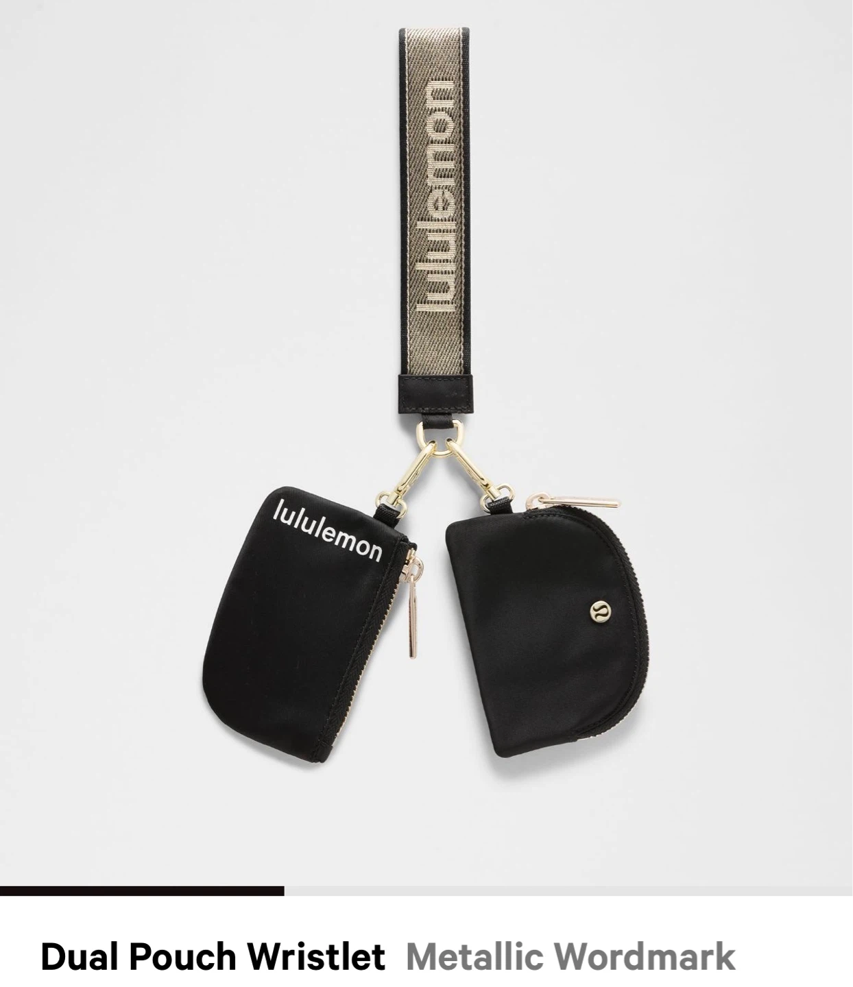 Lululemon Dual Pouch Wristlet - Metallic Wordmark - photo 2