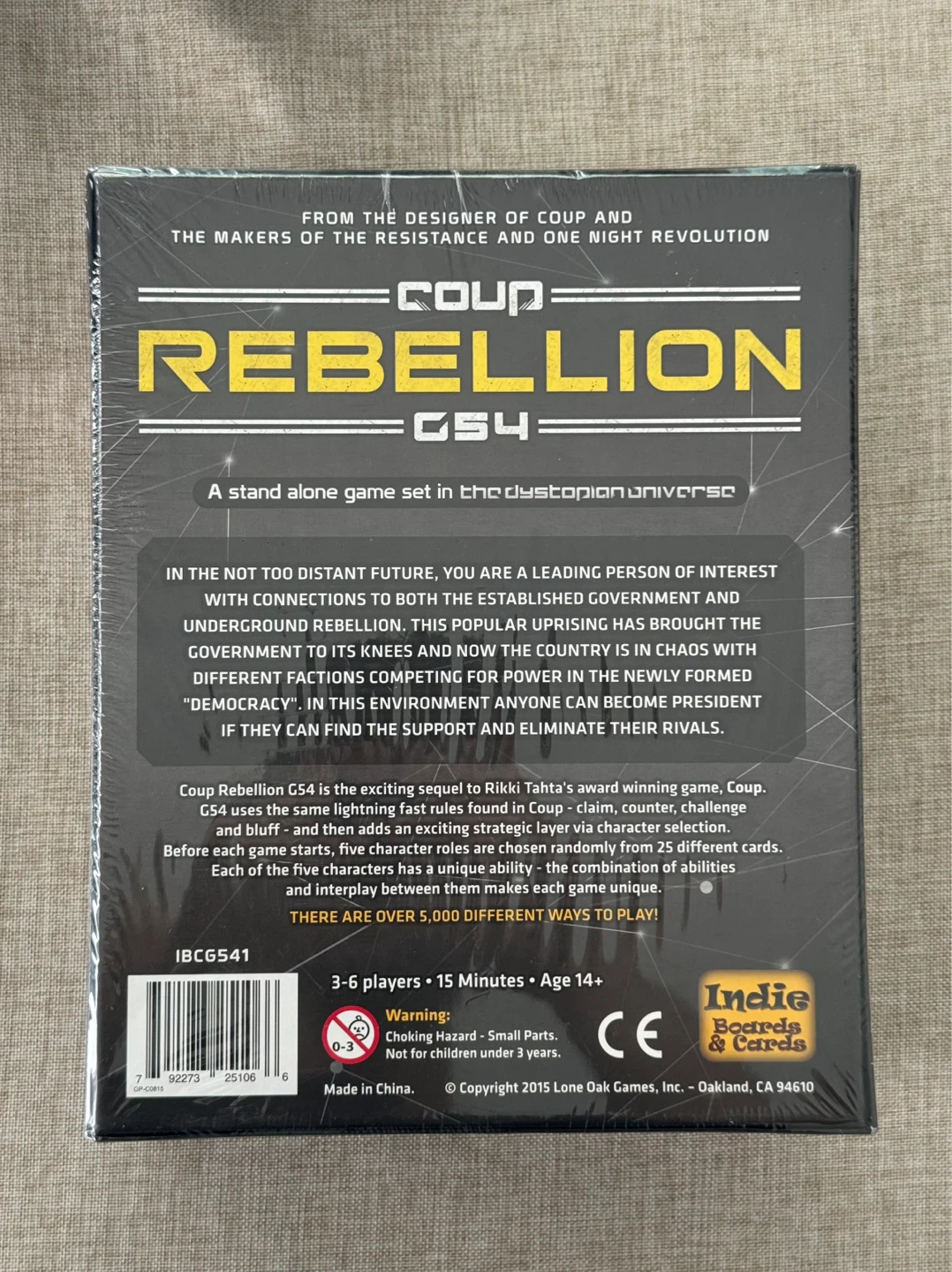 Coup Rebellion G54 Board Game (Brand New) - photo 2