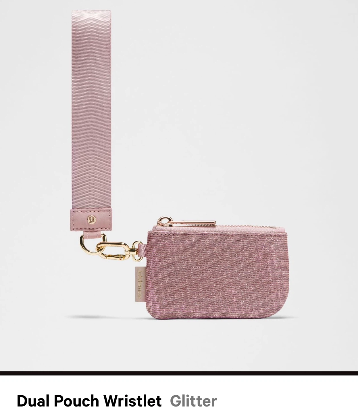Lululemon Dual Pouch Wristlet Glitter Pink - photo 4