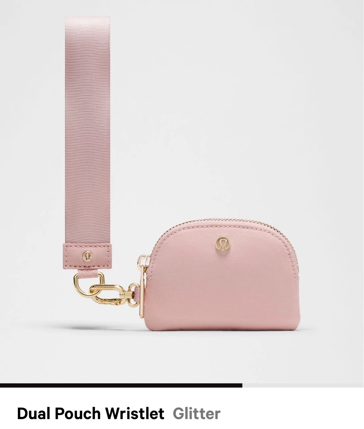 Lululemon Dual Pouch Wristlet Glitter Pink - photo 3