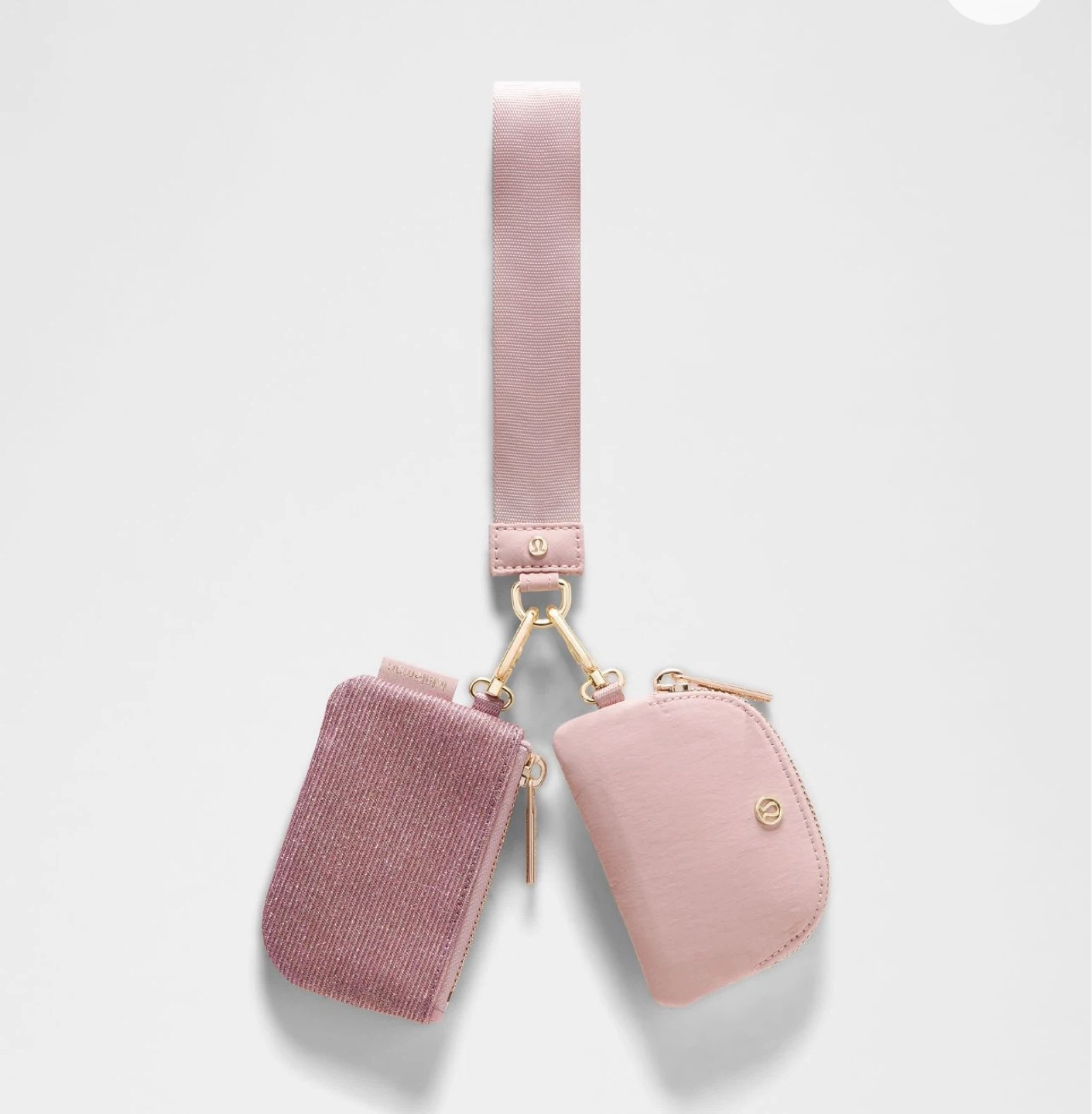 Lululemon Dual Pouch Wristlet Glitter Pink - photo 2