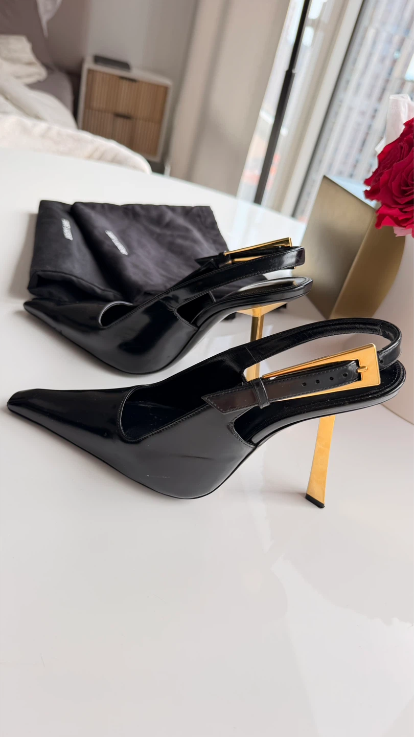 Saint Laurent slingback heels, size 36, original. - photo 2