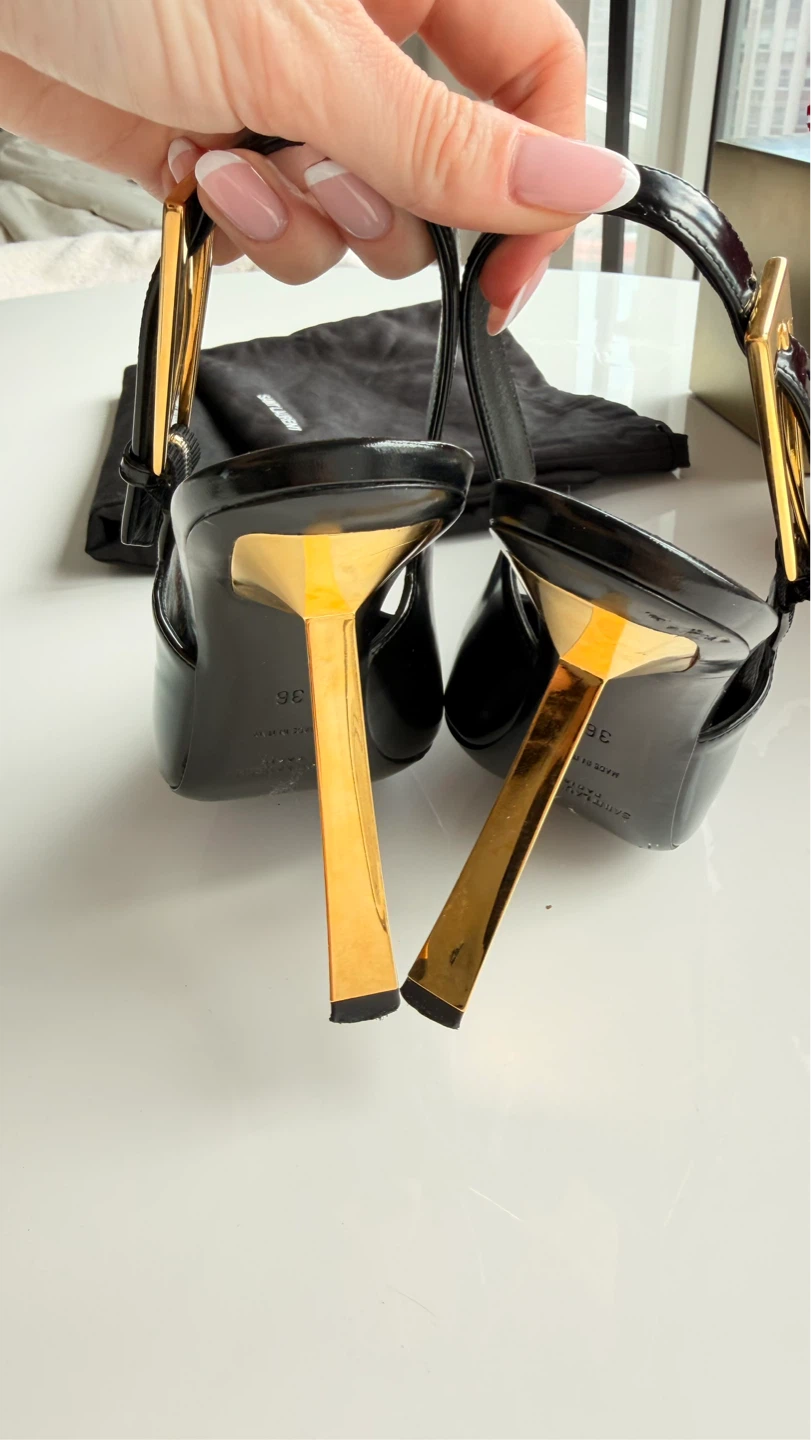 Saint Laurent slingback heels, size 36, original. - photo 3