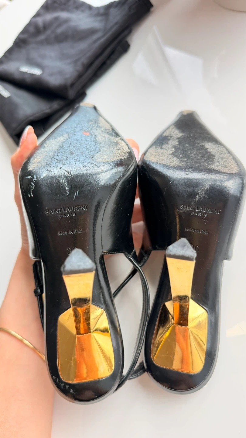 Saint Laurent slingback heels, size 36, original. - photo 4