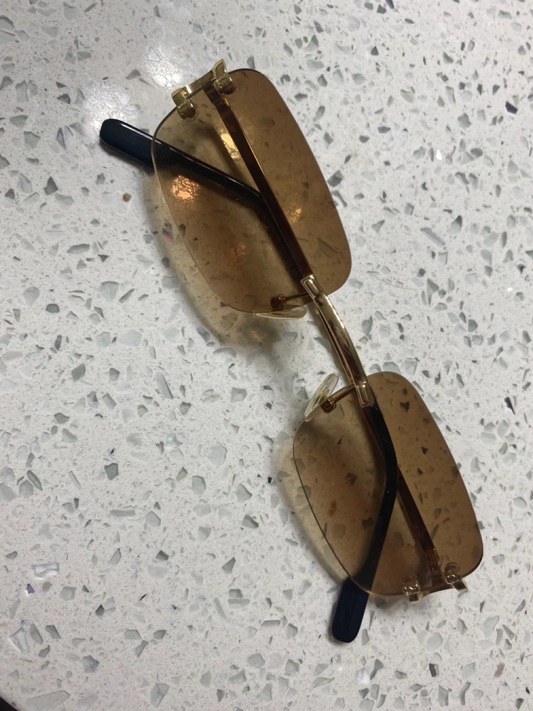 Gold Rimmed Tinted Sunglasses - photo 2