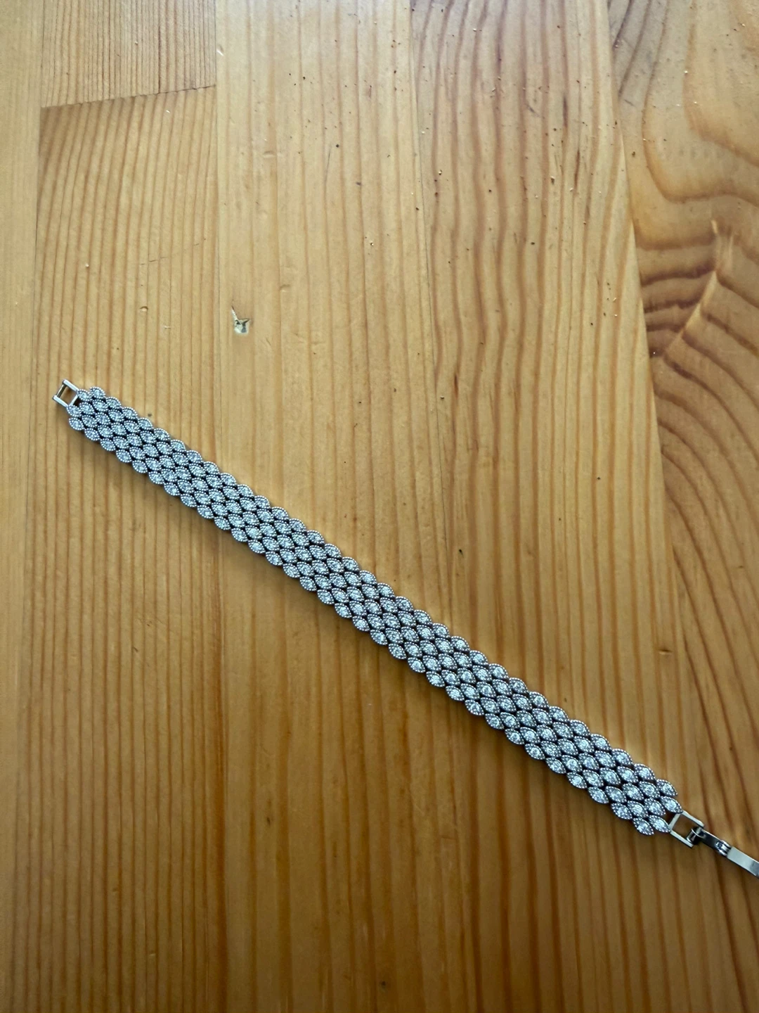 Sparkly Silver-Tone Tennis Bracelet - photo 4