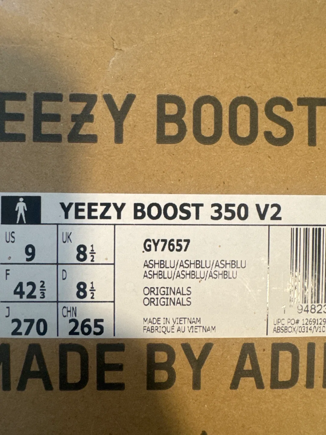Adidas Yeezy Boost 350 V2 Ash Blue GY7657 - photo 2