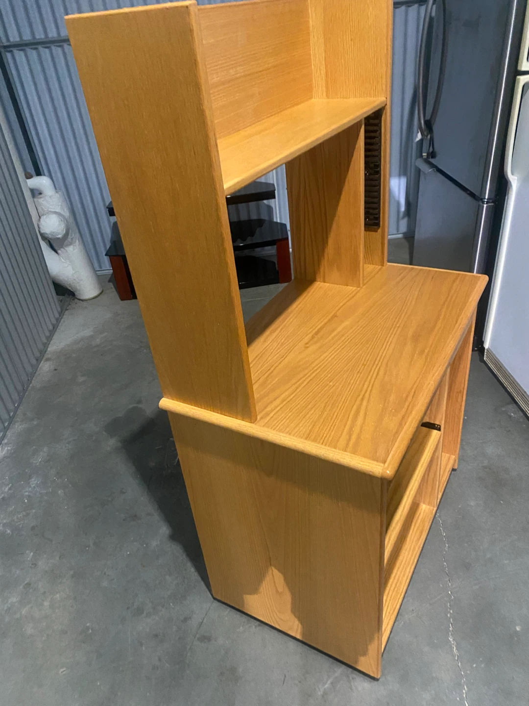 Wooden Computer Desk with Keyboard Tray - photo 5