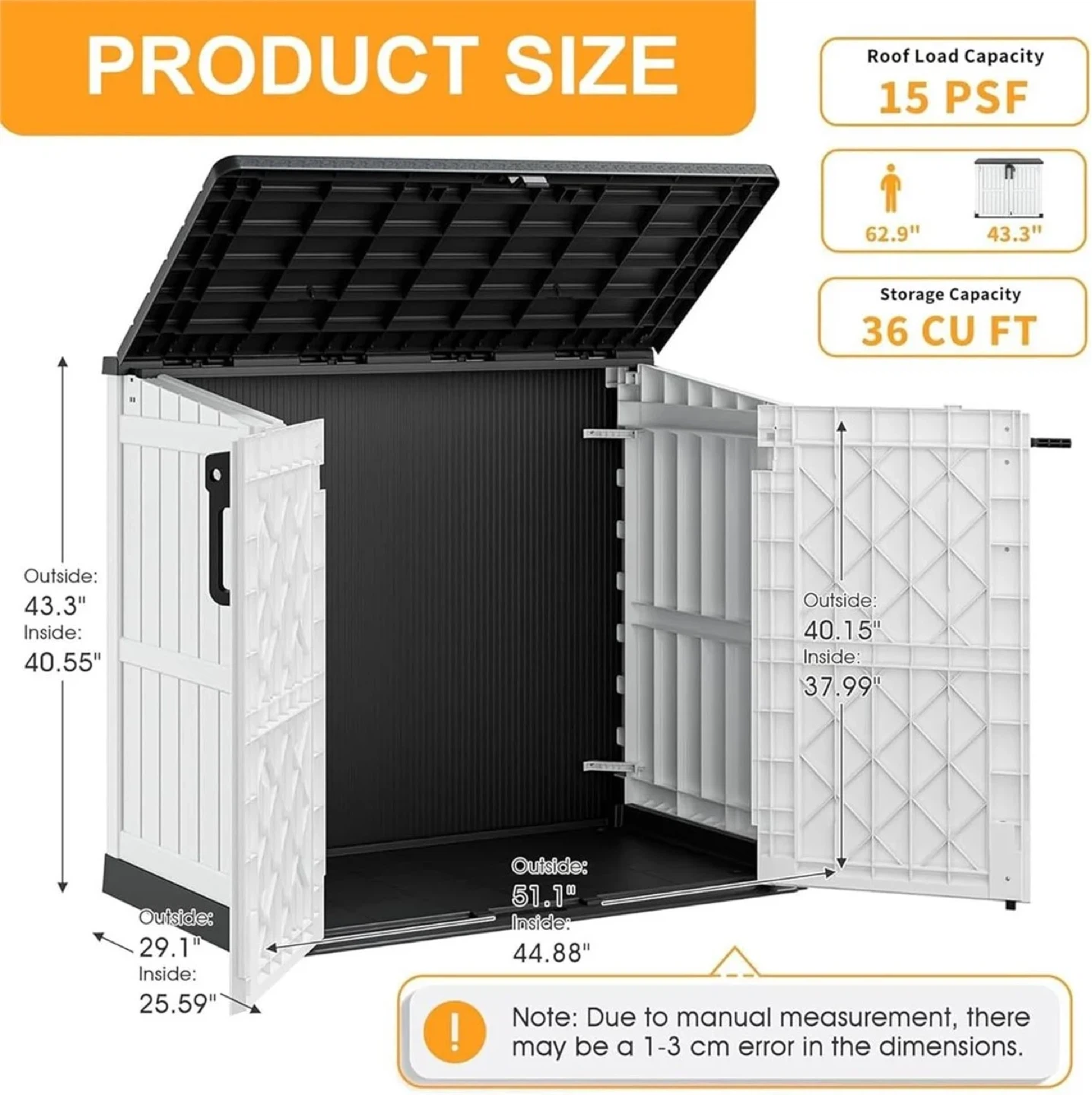 LHBcraft 36 cu ft Outdoor Storage Shed - photo 2