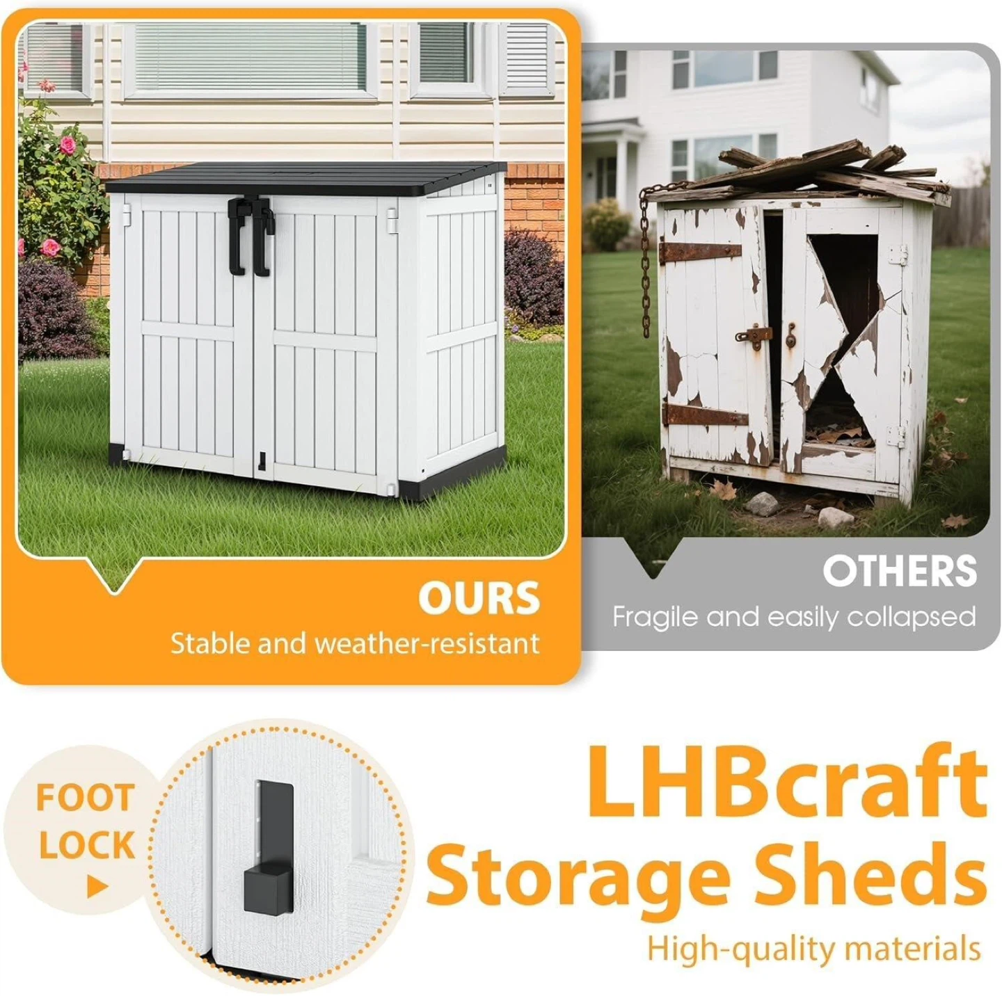 LHBcraft 36 cu ft Outdoor Storage Shed - photo 5