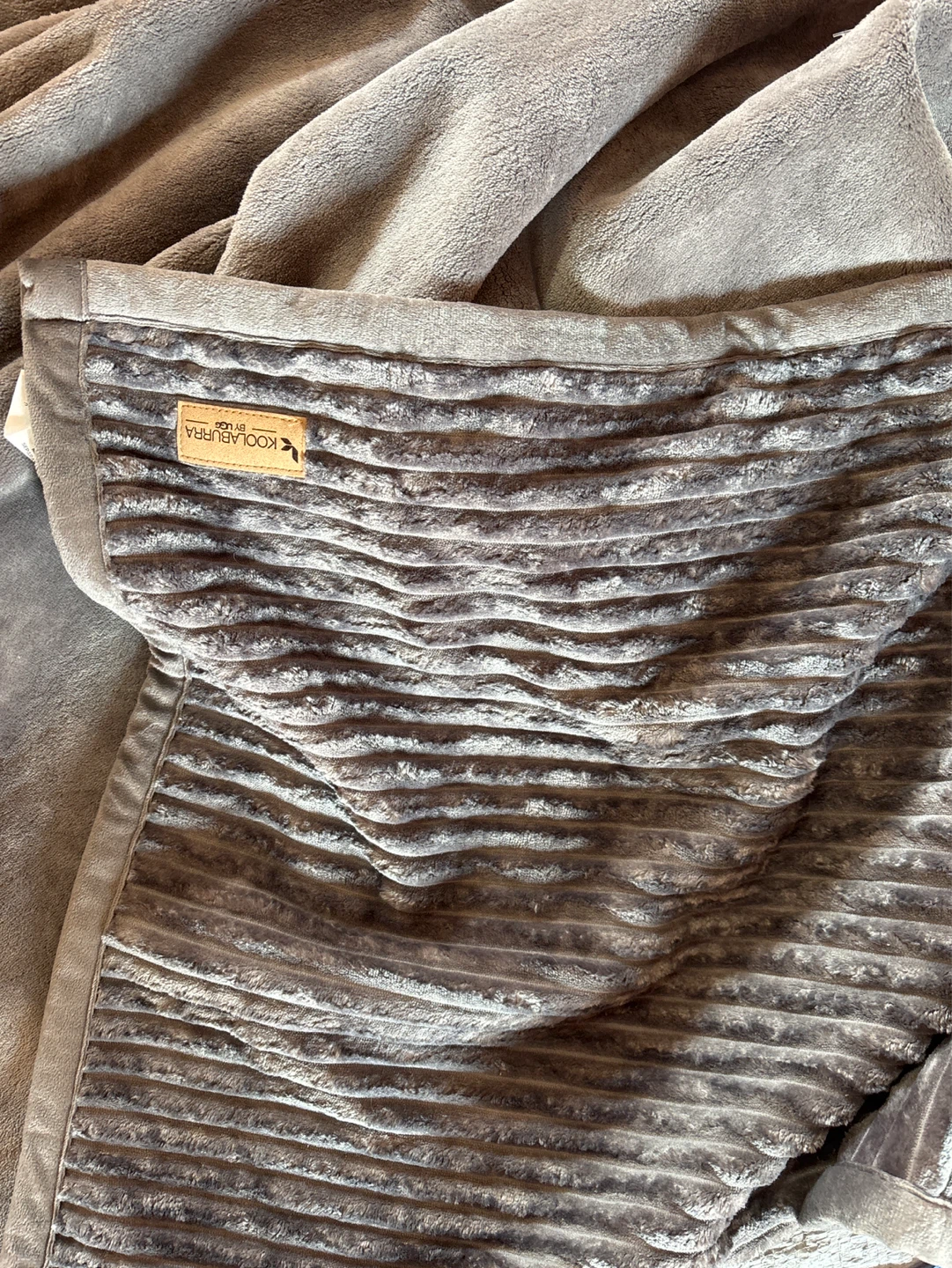 NWOT Koolaburra by UGG Plush Throw - Grey 50x70