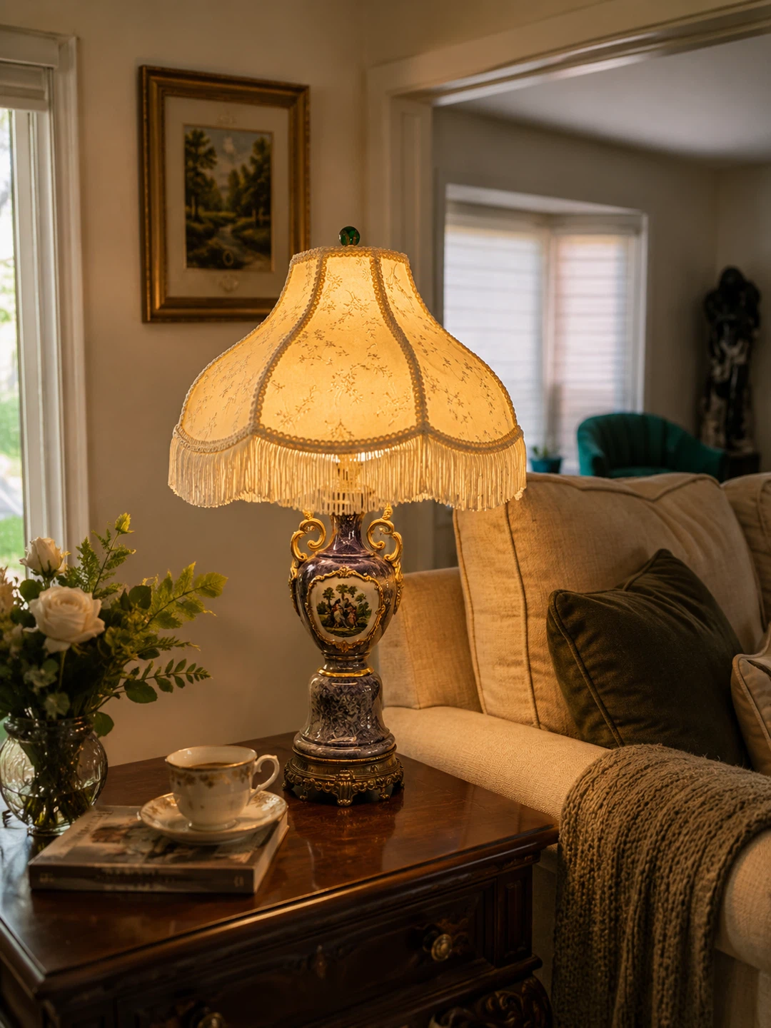 ✨ Beautiful Vintage Table Lamp – Rare & Elegant ✨ - photo 4