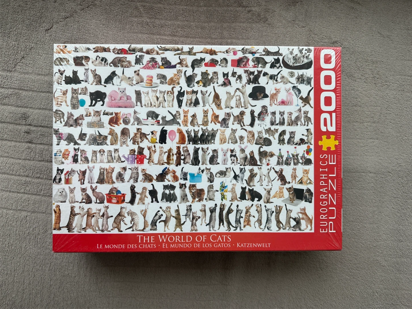 NEW Eurographics The World of Cats 2000 Piece Puzzle