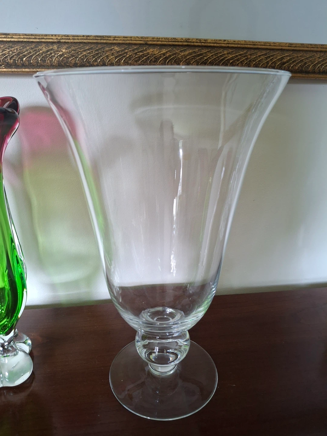 Clear glass vase - photo 5