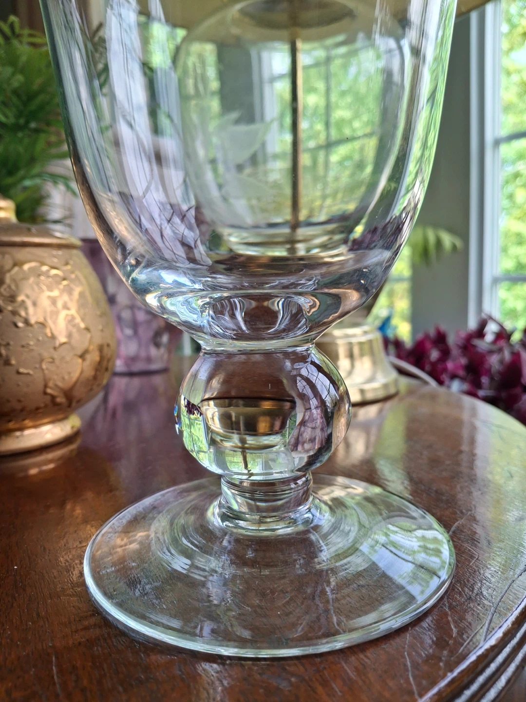 Clear glass vase - photo 2