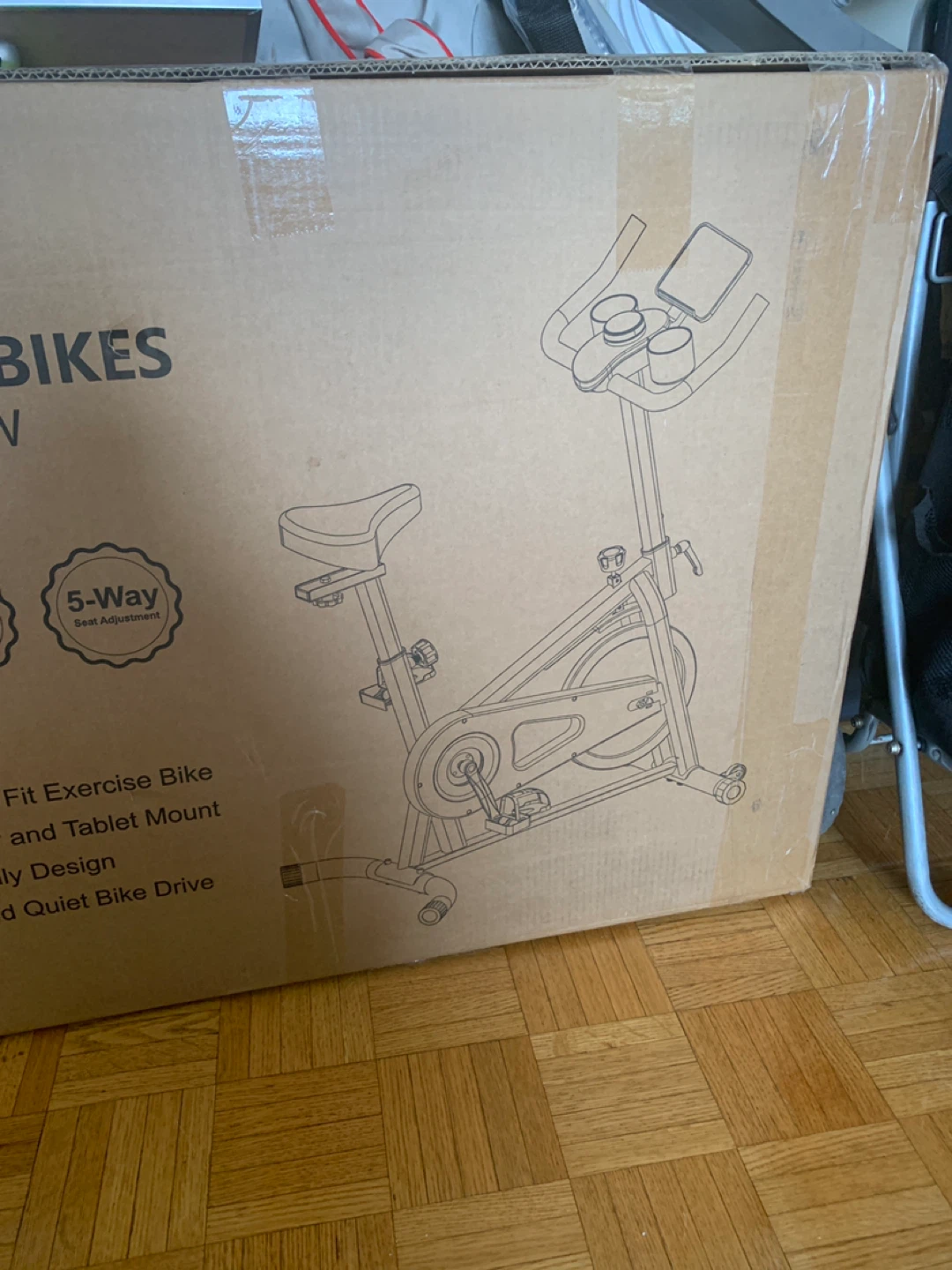 Brand new exercise bike still in the box not open yet