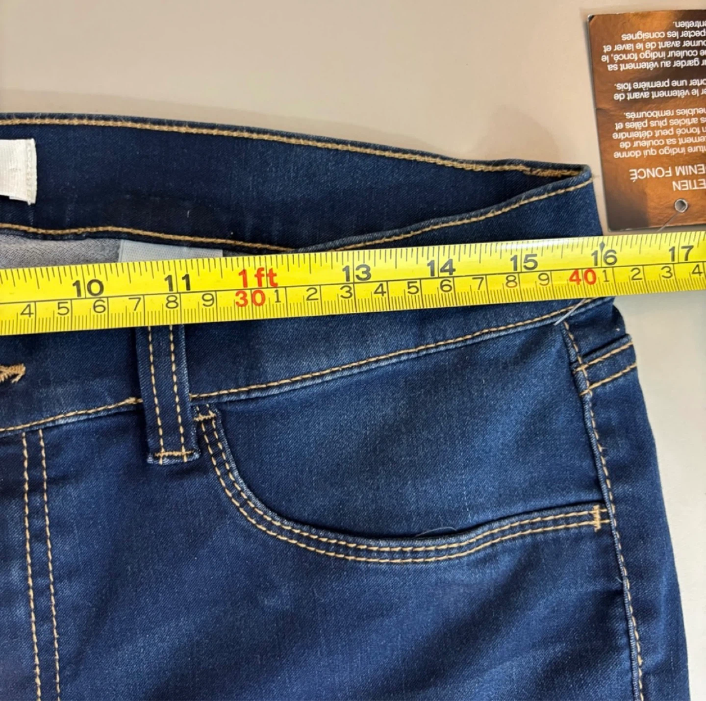 NWT Joe Fresh Women’s Dark Blue Slim Low-Waist Jeans size 12 - photo 5