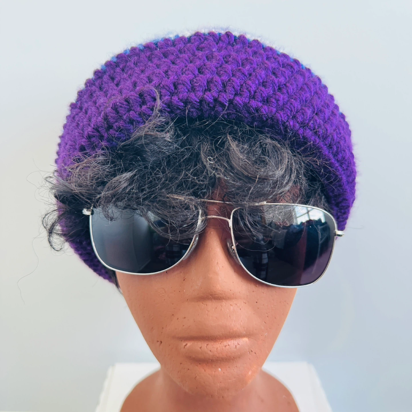 Hand Crocheted Reversible Beanie Hat - photo 3