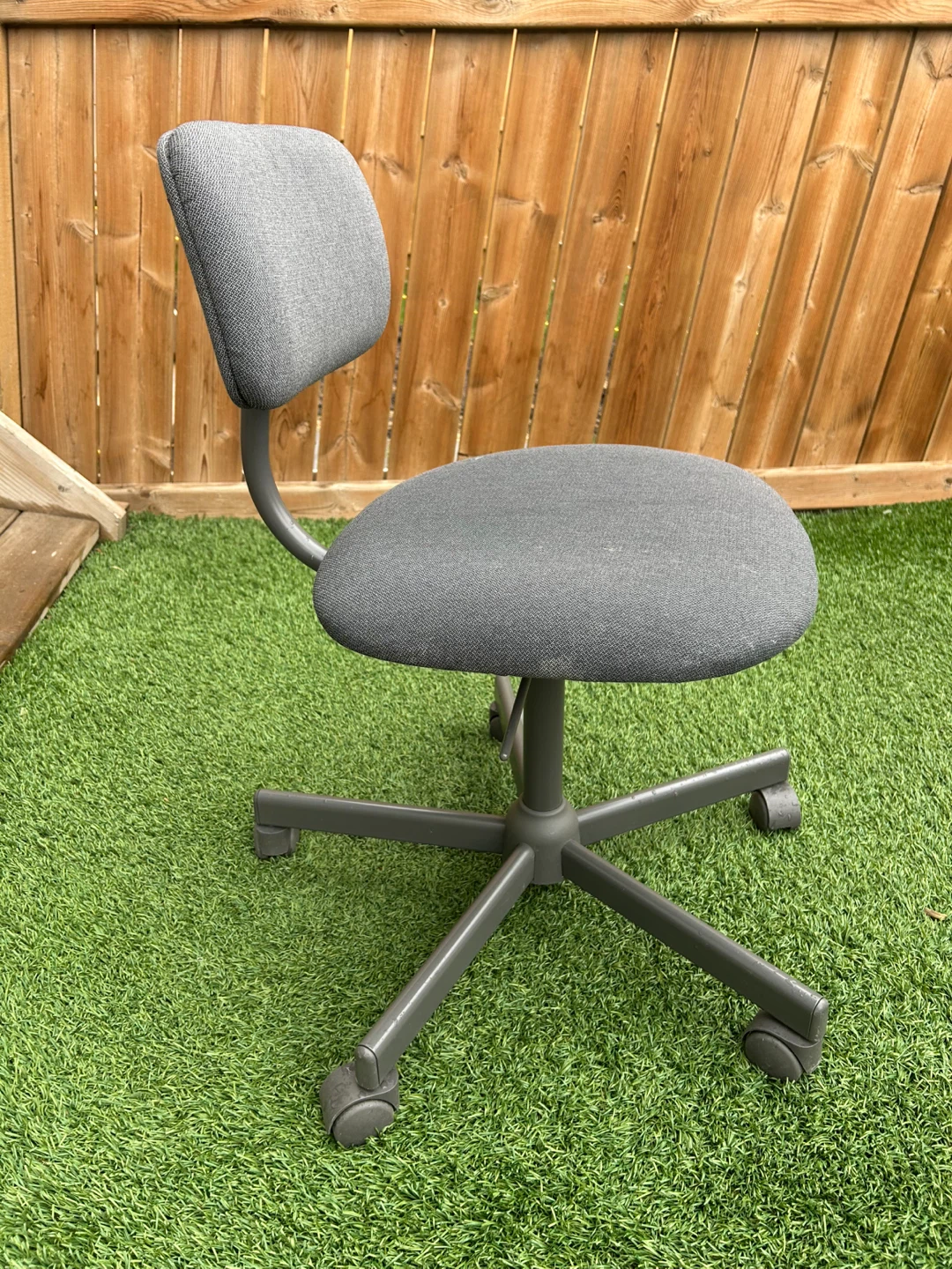 Grey Office Chair with Wheels - photo 2