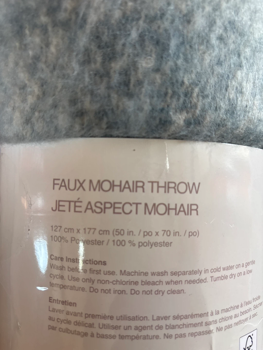 Faux Mohair Throw 127 cm x 177 cm - photo 3