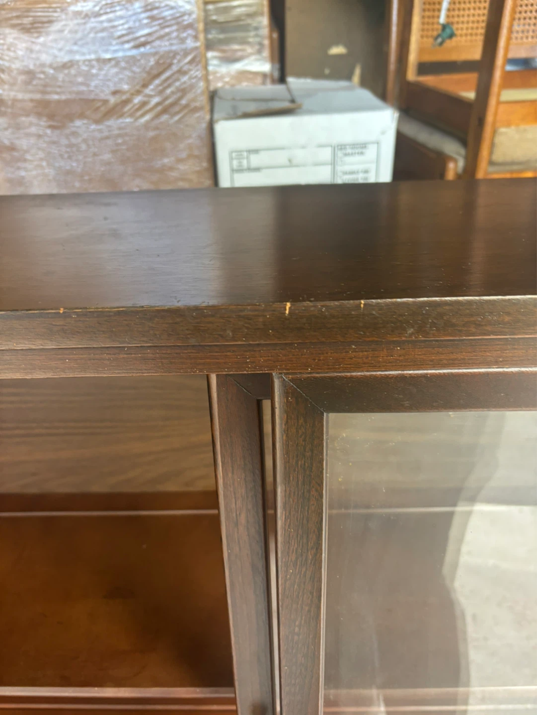 Wooden Display Cabinet with Glass Doors - photo 5