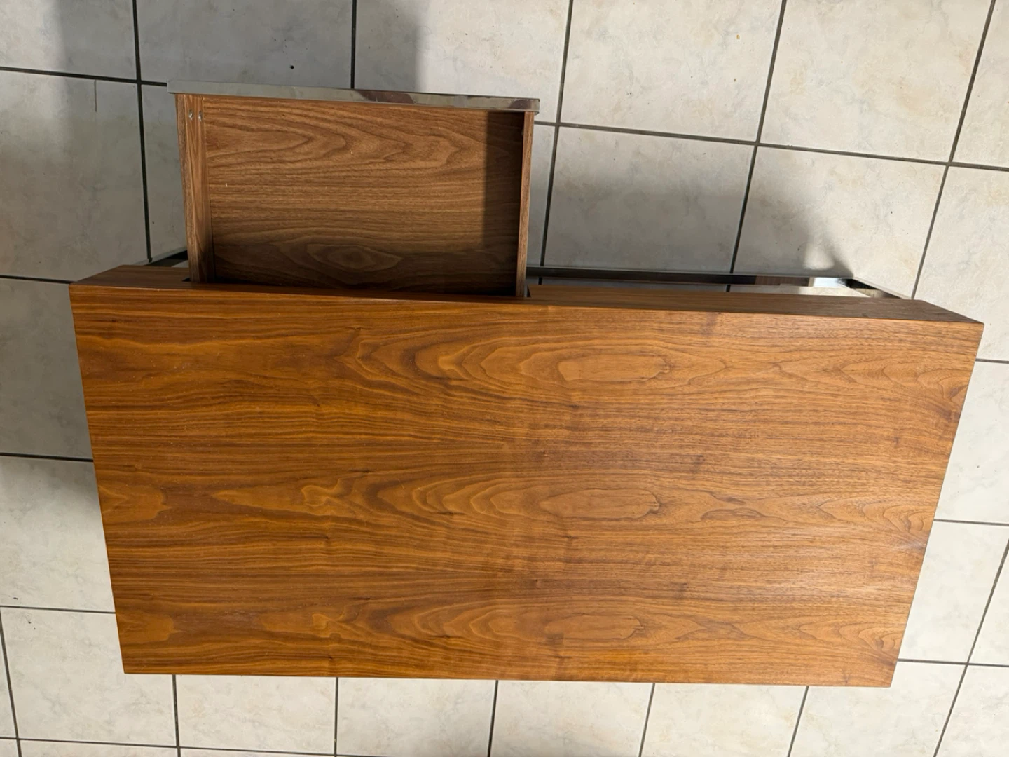 Modern Coffee Table with Chrome Finish and Drawer - photo 4