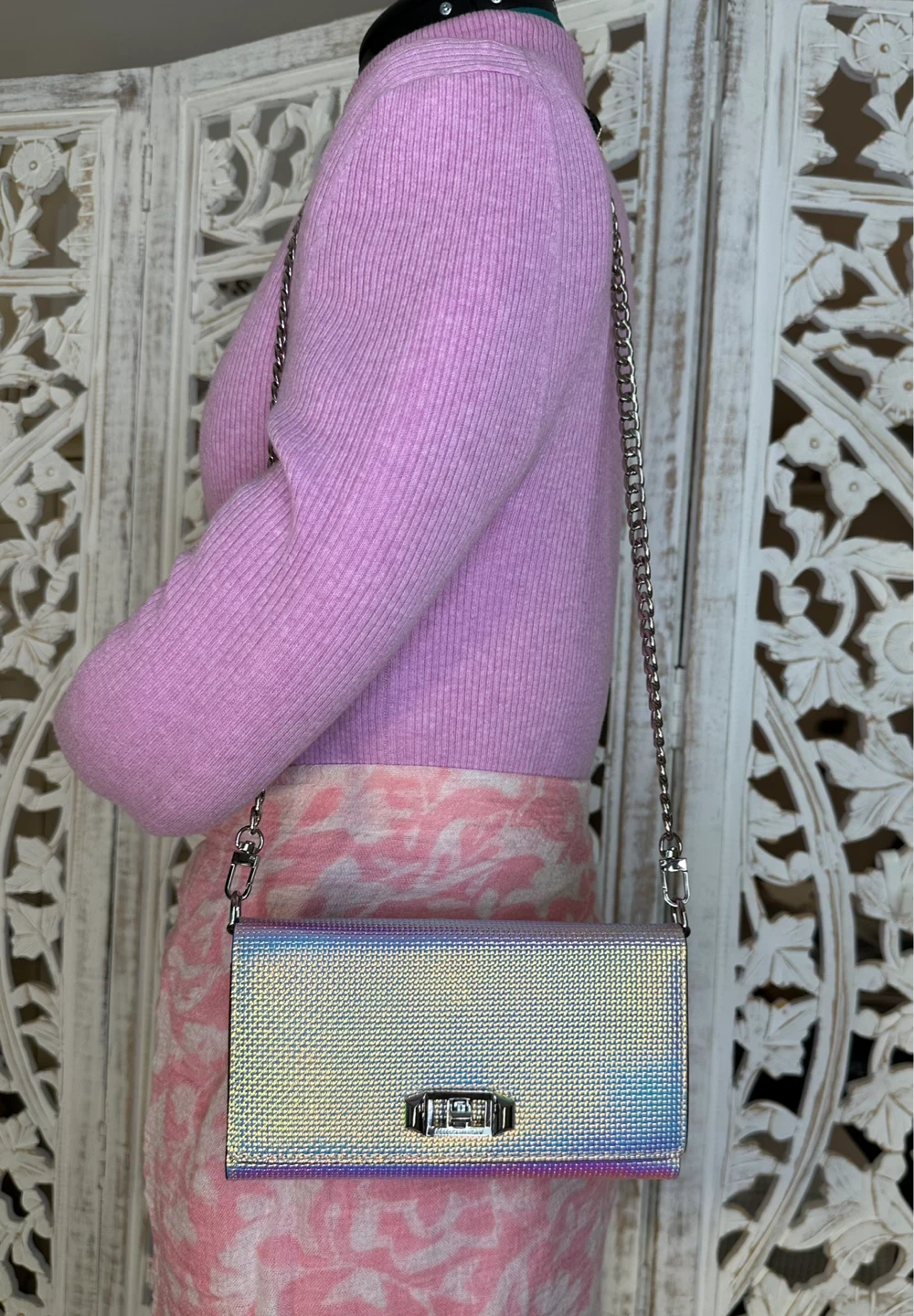 Rebecca Minkoff Love In Charge Iridescent Crossbody Battery Bag - photo 2
