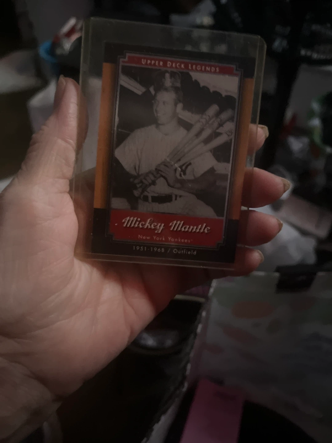 Upper Deck Legends Mickey Mantle Baseball Card