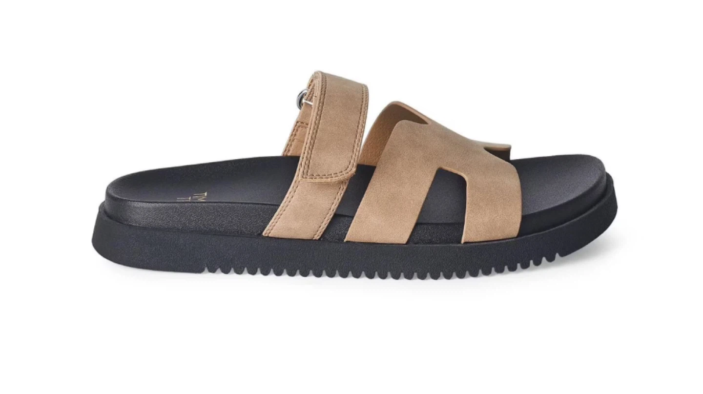 Time and Tru Women's Slide Sandals Tan Size 6 - photo 3