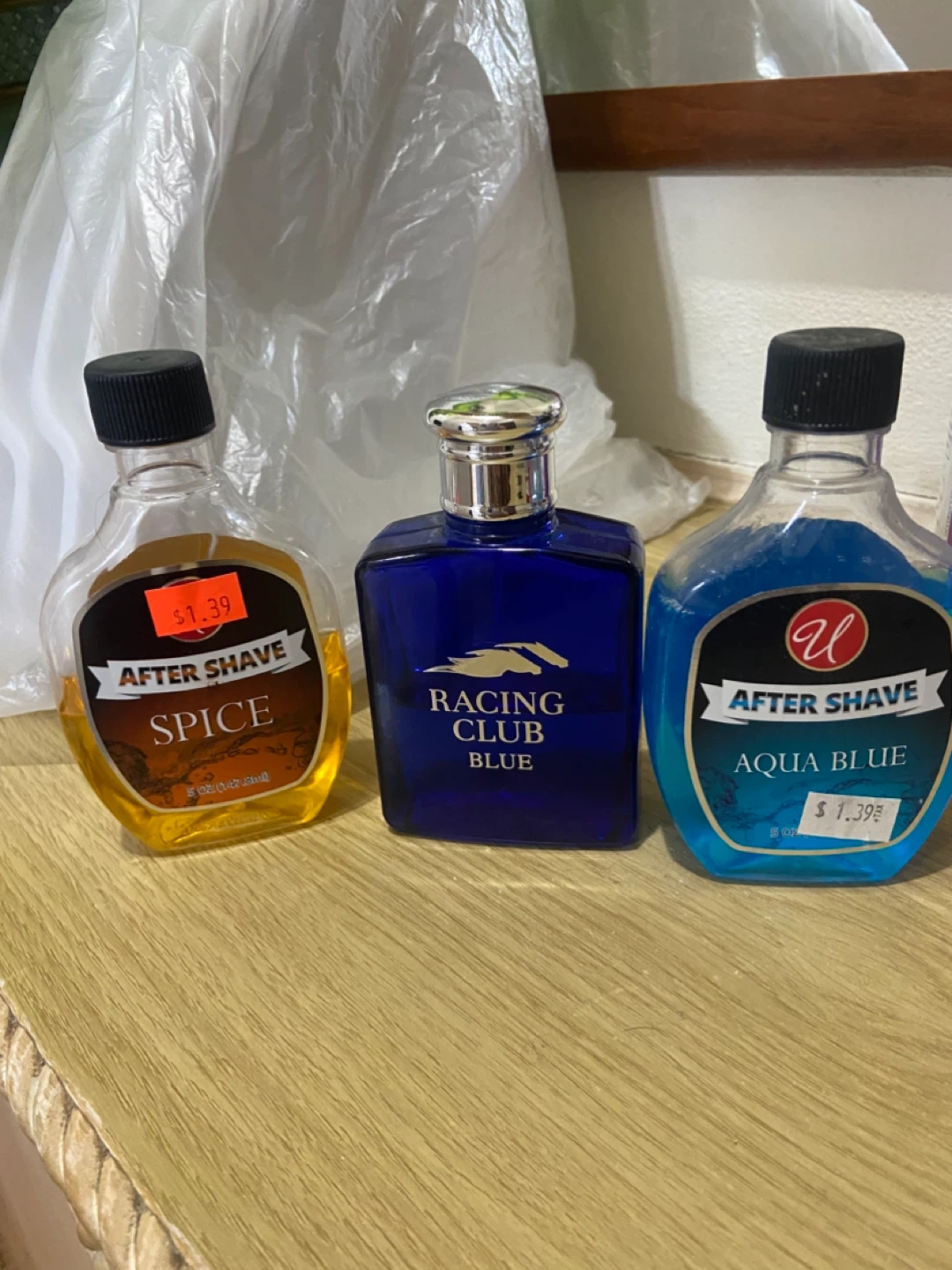 Assorted After Shave Lot: Spice, Racing Club Blue, Aqua Blue