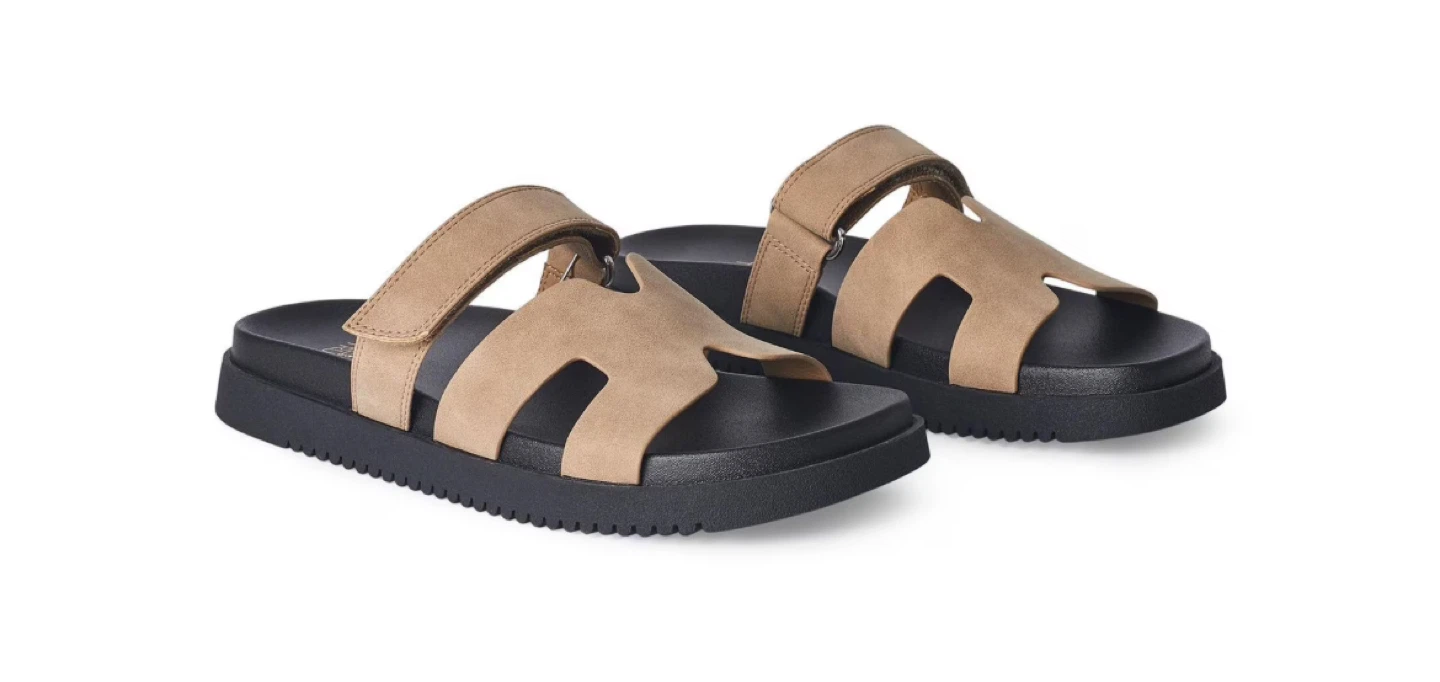 Time and Tru Women's Slide Sandals Tan Size 6 - photo 4