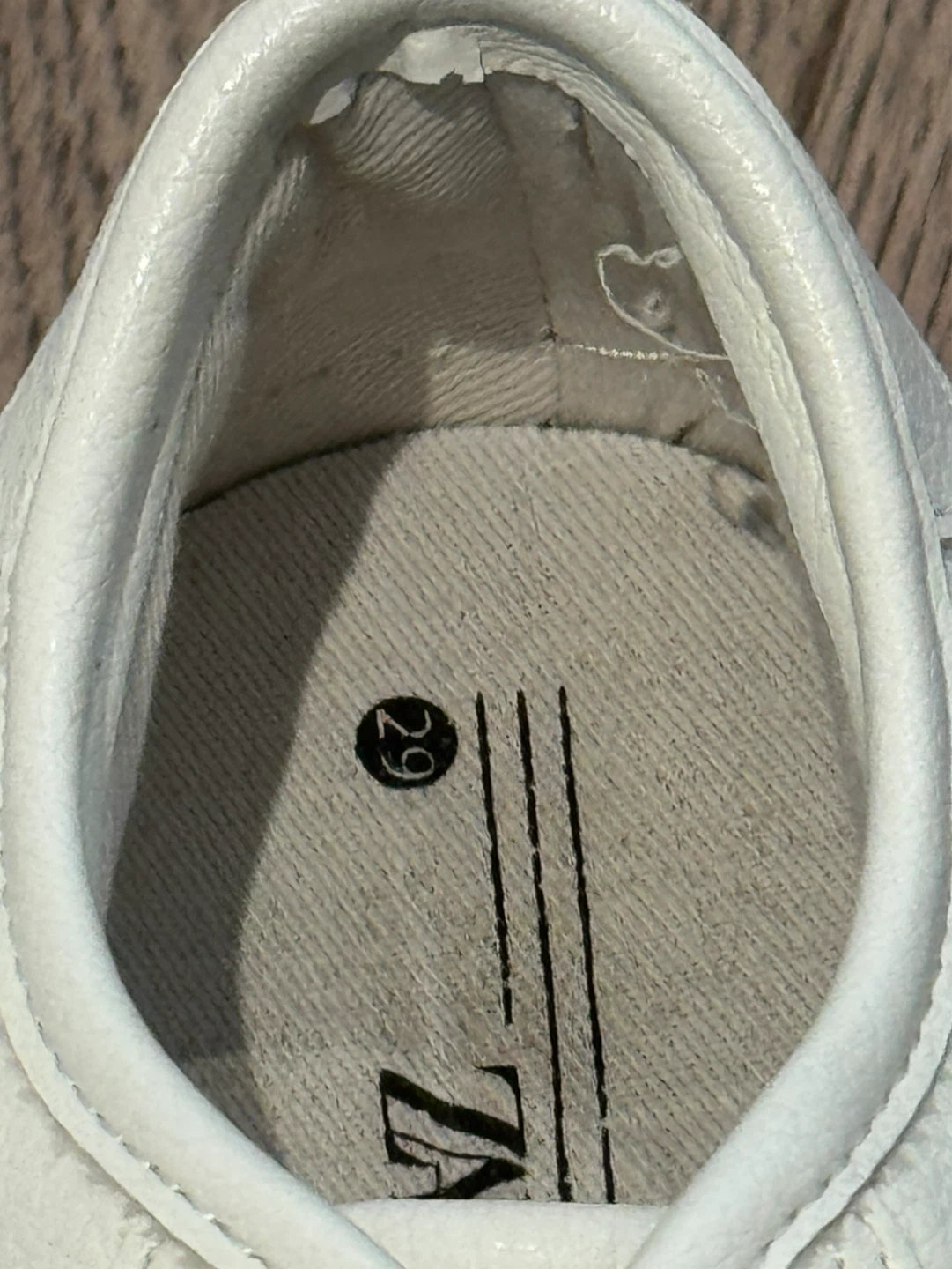 Zara White Lace-Up Sneakers - Size 25 - photo 5