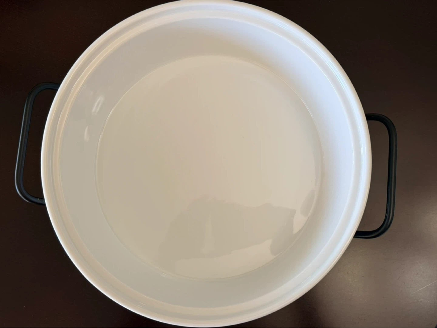 White Ceramic Baking Dish Set with Black Metal Holders - photo 5