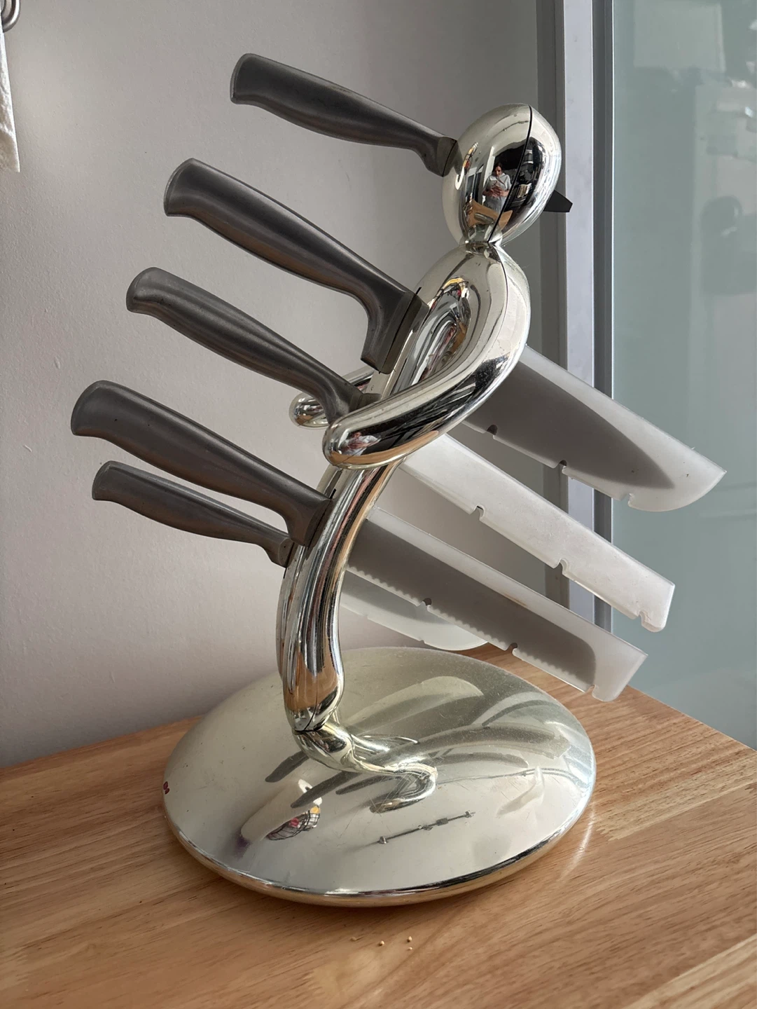 Chrome Man Knife Block Holder - photo 2