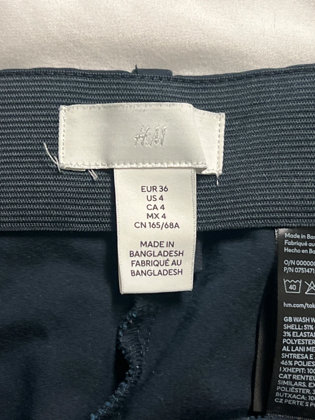 H&M Women's Navy Slacks Size US 4 - photo 4