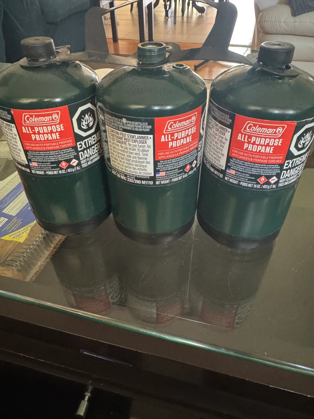 Coleman All-Purpose Propane Tanks - 16 oz (3 Pack)