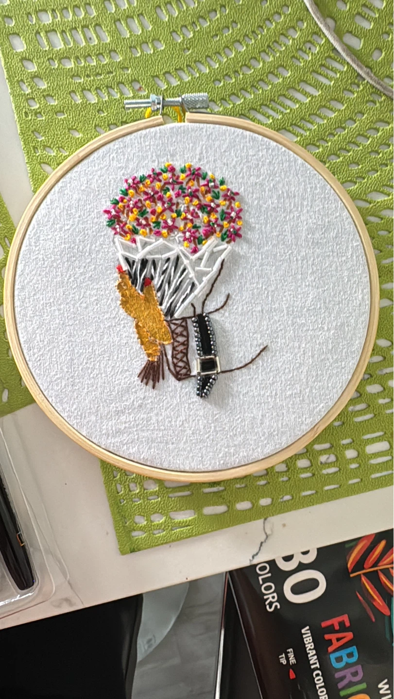 Hand-Embroidered Hoop Art - Mom Theme - photo 3